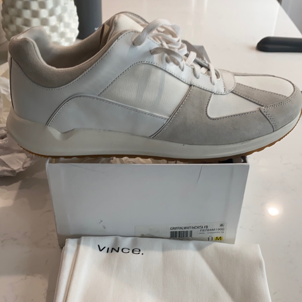 Vince Men’s Griffin Lace-Up Sneakers Leather